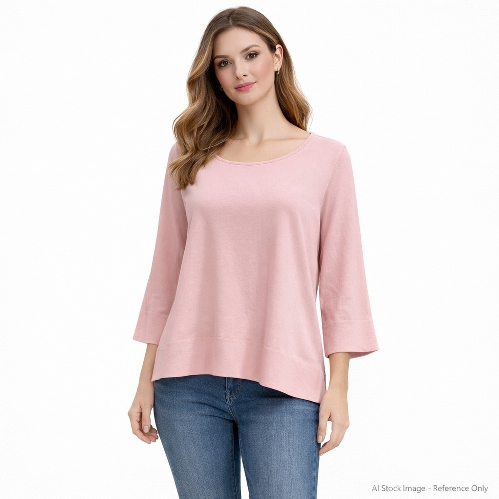 Habitat Tunic Top Rose Pink Cotton Size Small NWT